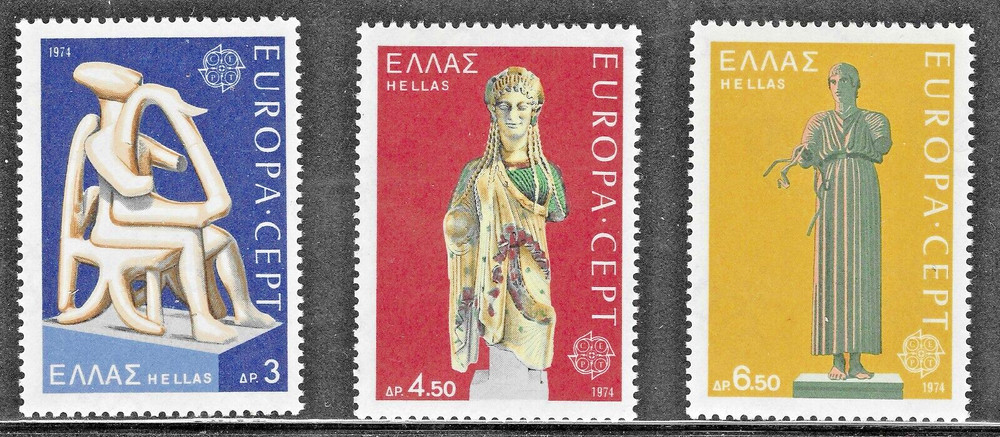 Greece (1974) - Scott # 1109 - 1111,   MNH