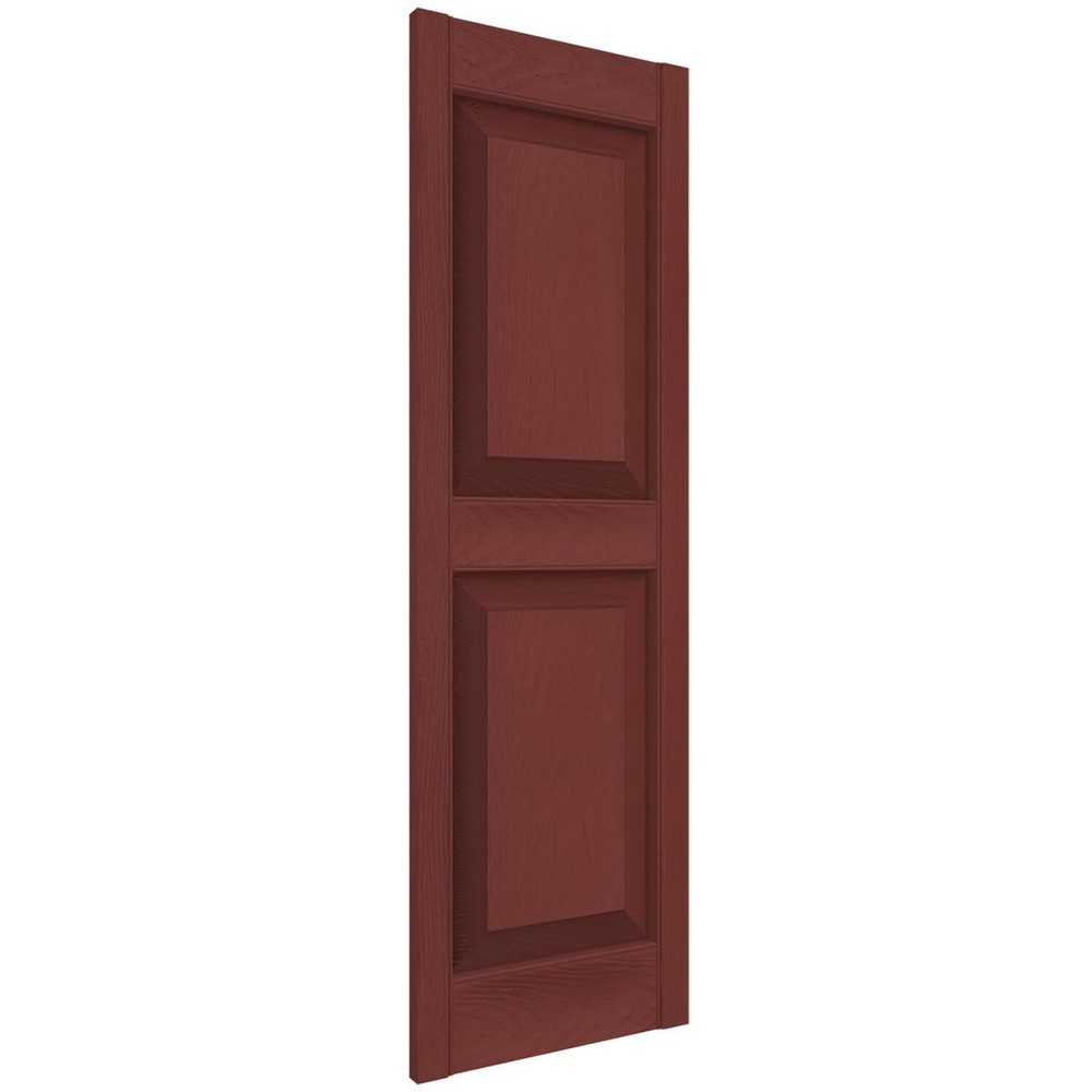 Ekena Millwork Lifetime Vinyl LP2S14X03500RD Standard Two Equal Panel Vinyls,...