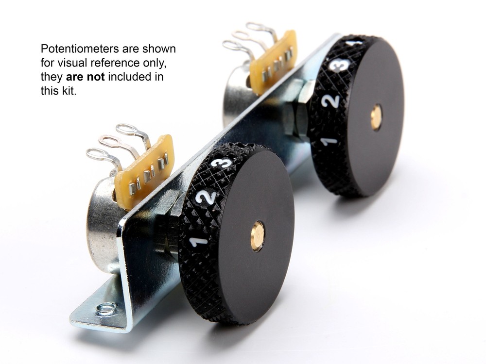 Music City Bridge Numbered Roller Knobs with Fender Bracket, for Jazzmaster