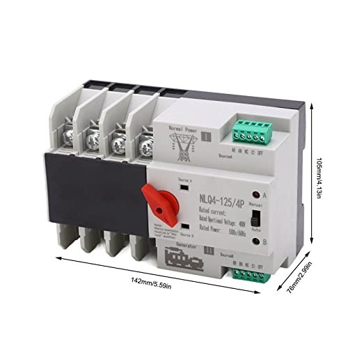 Dual Power Automatic Transfer Switch 100A 400V, Generator Changeover Switch, UPS