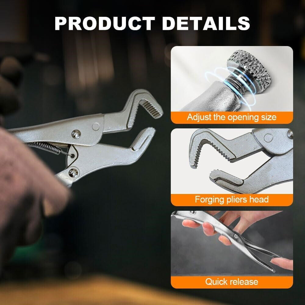 Multipurpose Locking Pliers For Welding Steel Heavy Duty Jaw Vise Grip Pliers CR