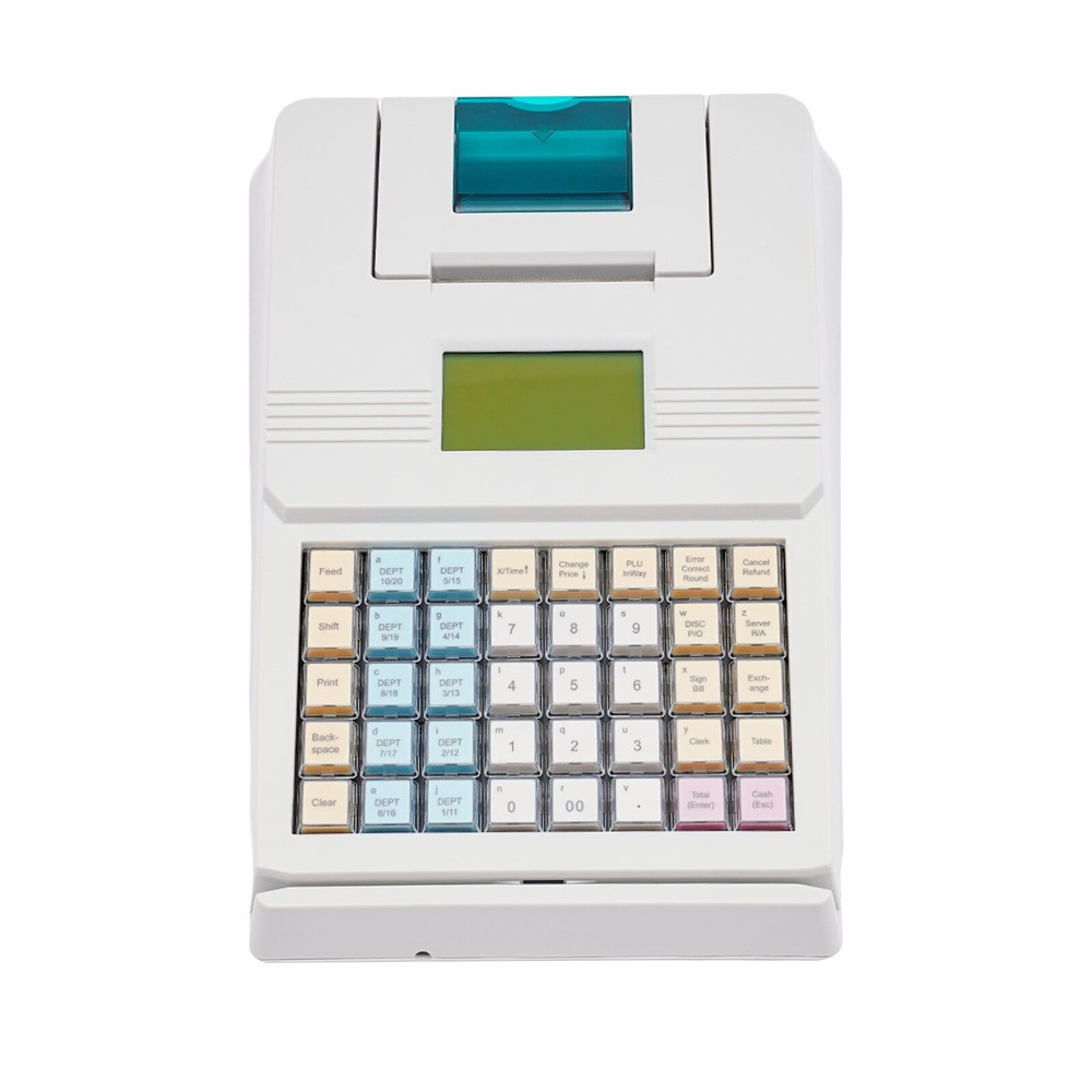 40-Keys Cash Register Tabletop Ratail Cash Register Rectangular Cashing System
