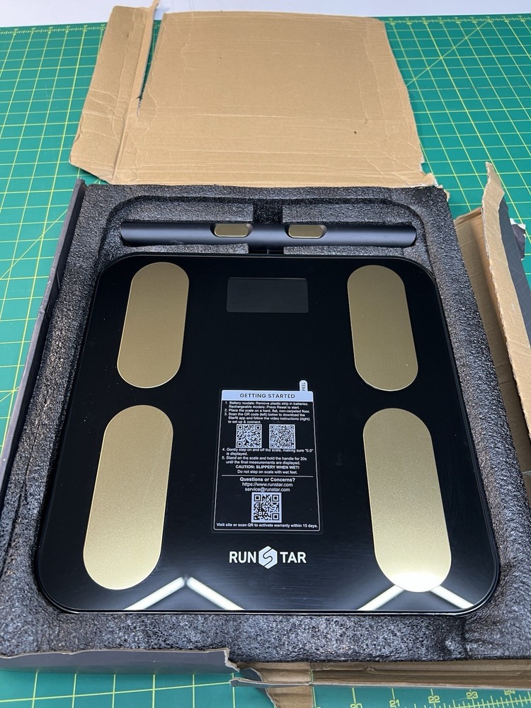 Runstar Smart Body Composition Scale 8 Electrode BMI Bluetooth App