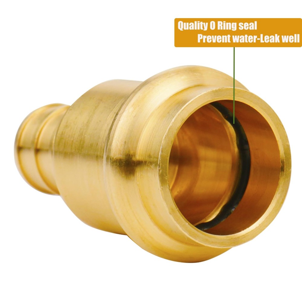 WHK 12 Pack 1/2" Press Pro press x PEX x Pex, Brass