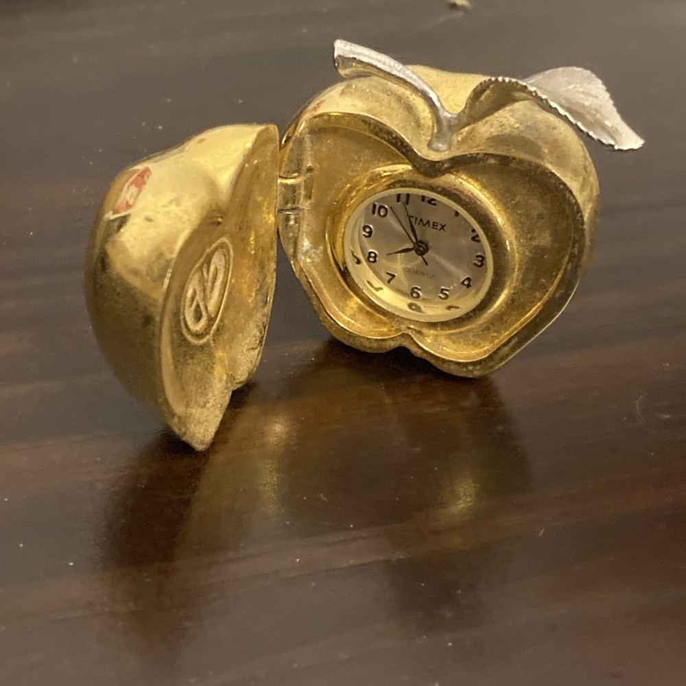 Timex Gold Apple Clock