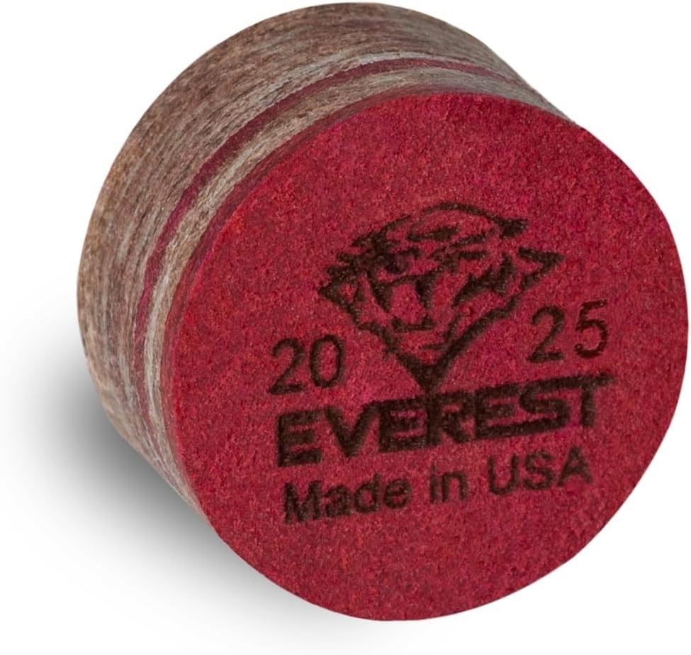 14mm Tiger Everest Laminated Cue Tip - For Unmatched Control and Durability