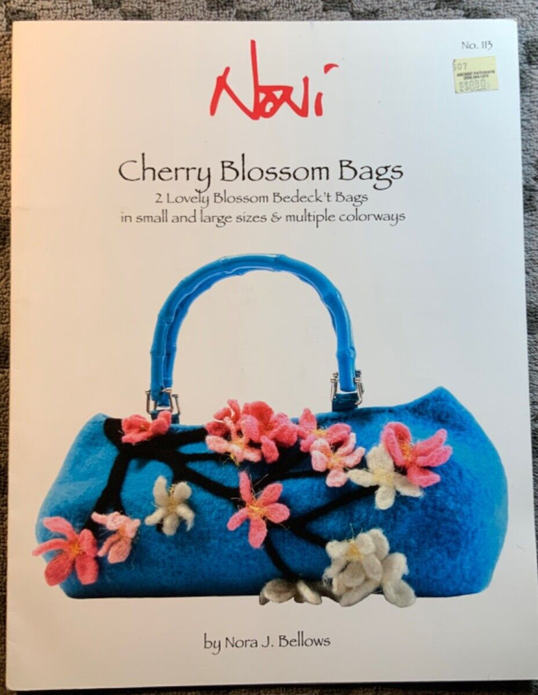 Cherry Blossom Bags knitting pattern Noni