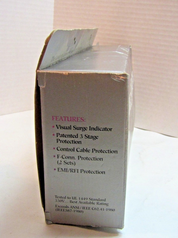 SurgeSat-Guard Silver Satellite Surge Noise Protector Us Electronic Model SSS