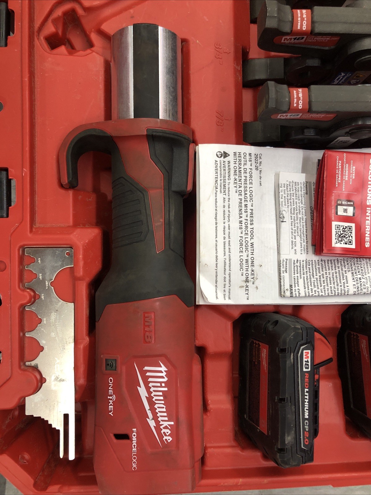 Milwaukee 2922-22M M18 Force Logic Brushless Cordless Press Tool Kit