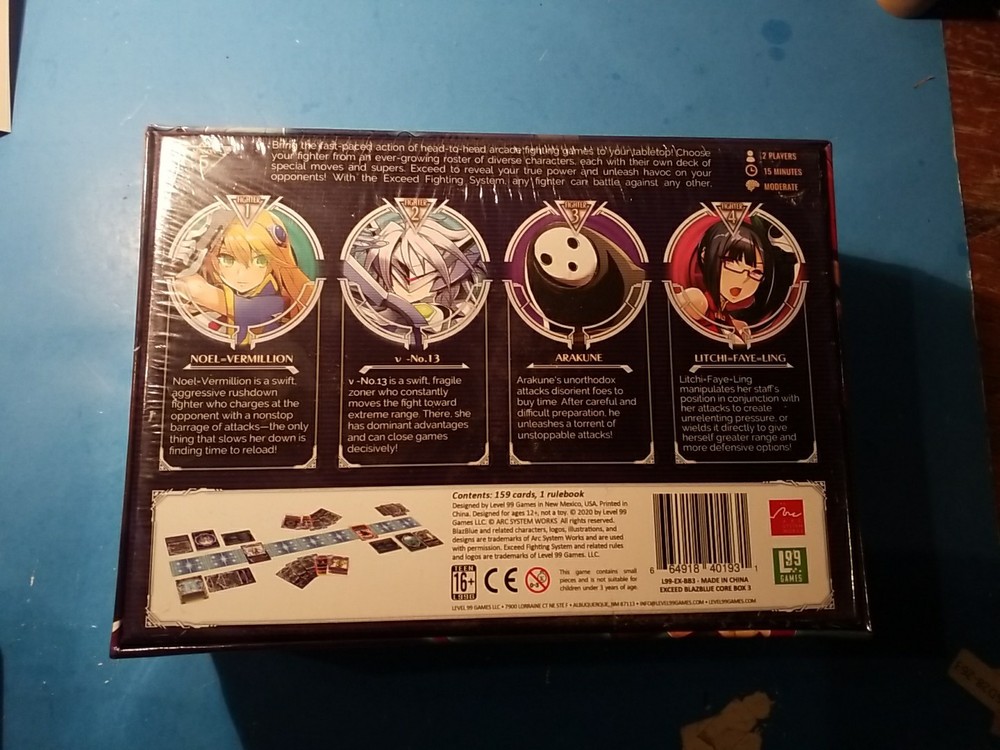 Level 99 Exceed Fighting System BlazBlue Sealed