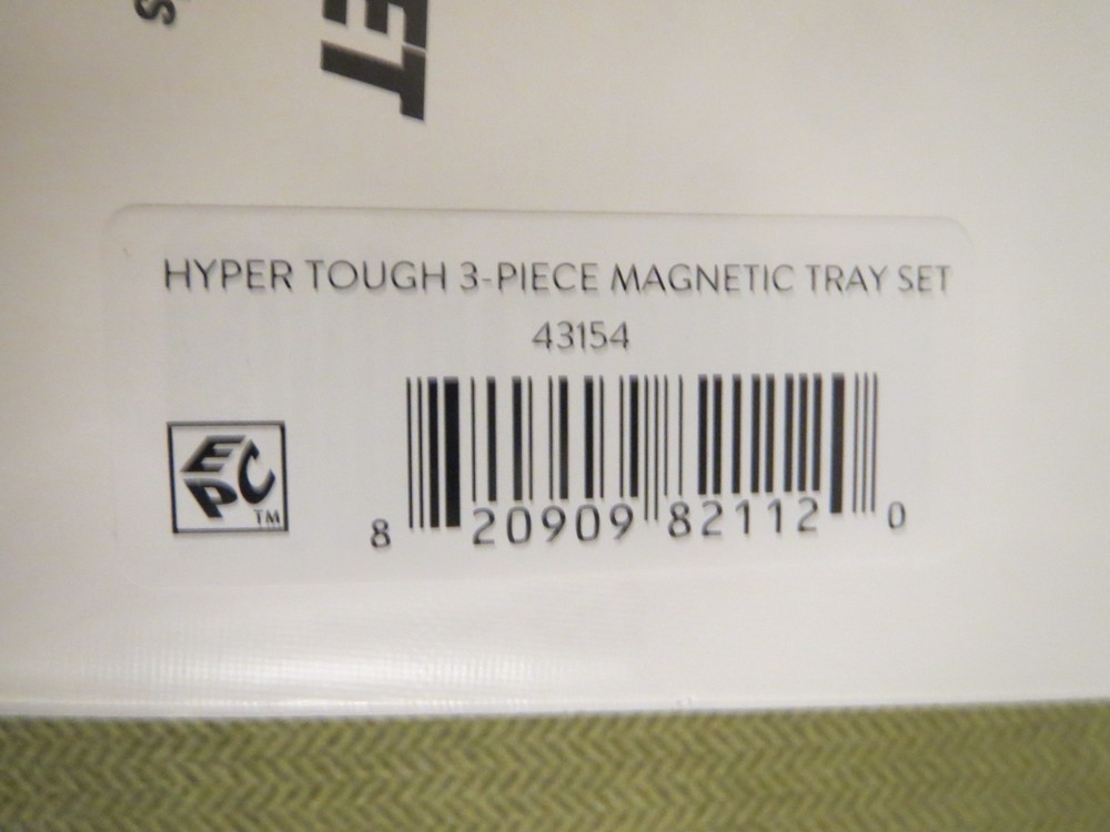 Hyper Tough 3-piece Small Magnetic Tray Set