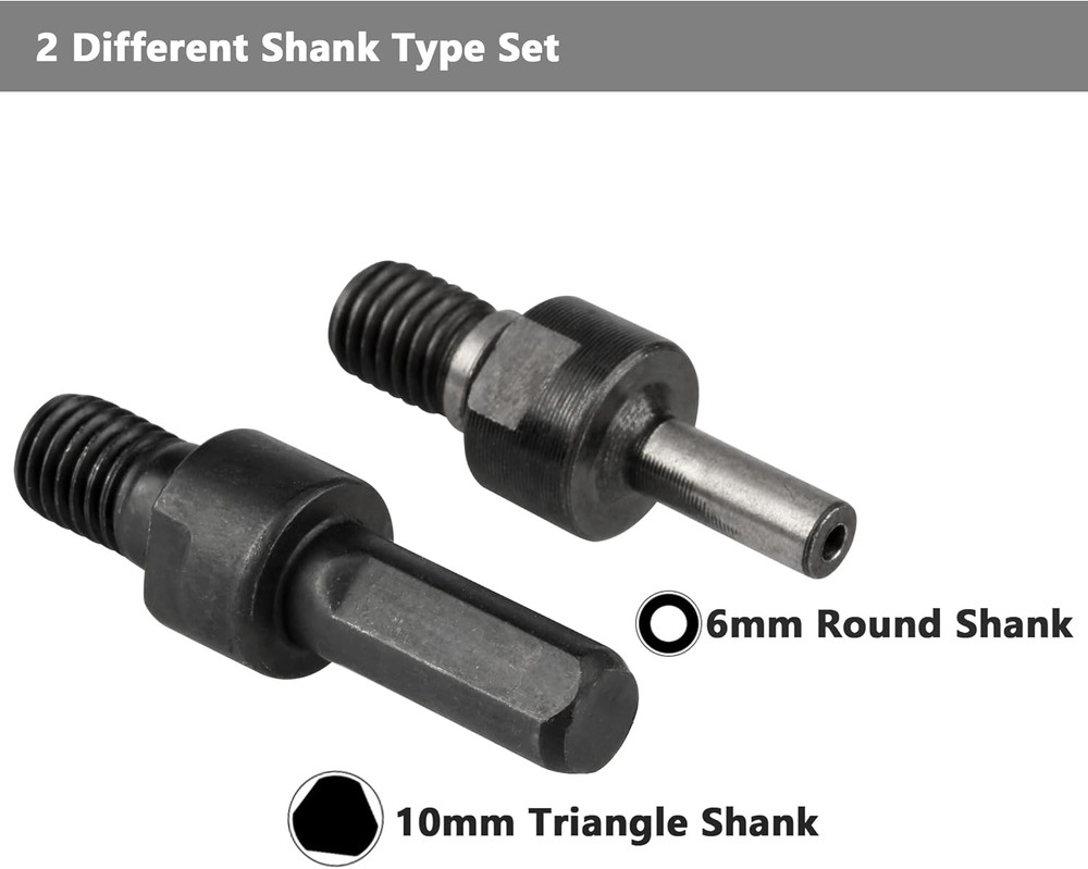 Drill Angle Grinder Adapter Set with Flange Nuts and Spanner Wrench