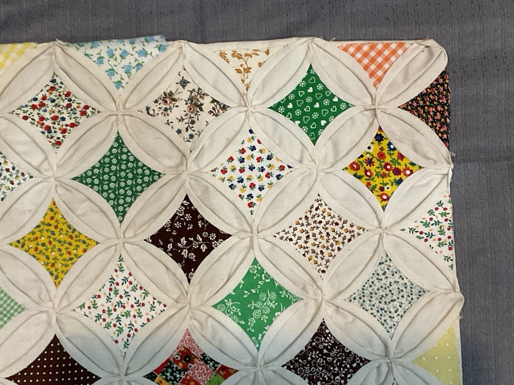 Cathedral windows wall quilt