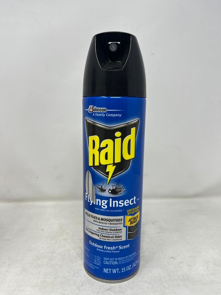 Set of 2x Raid Flying Insect Killer + Raid Ant & Roach Killer, Fresh Scent *Dent