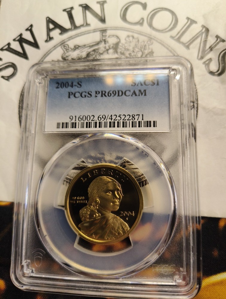 2004 S $1 Sacagawea Dollar PCGS PR69DCAM E5-178