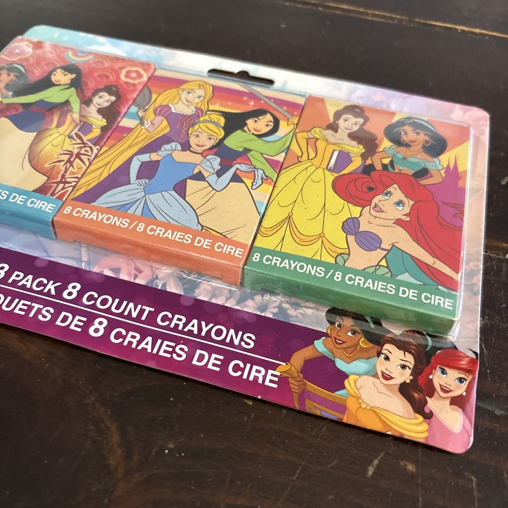 Disney Princess 3 pack 8 count Crayons