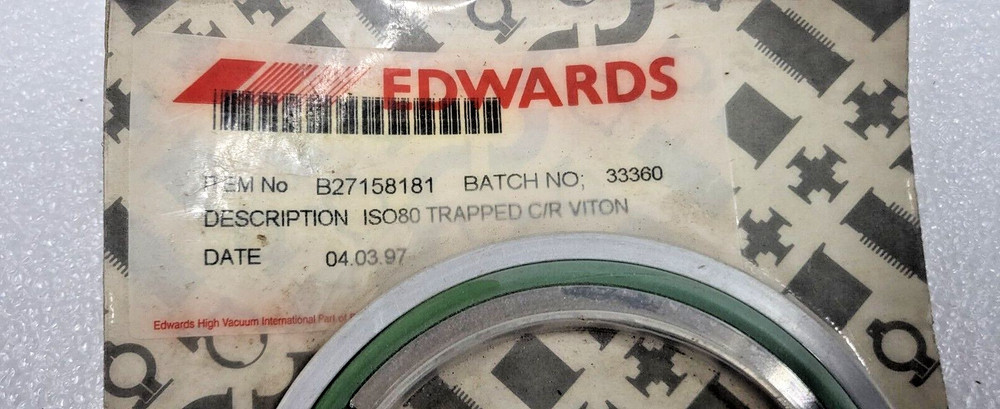 EDWARDS ISO80 TRAPPED C/R VITON B27158181 BIN#20