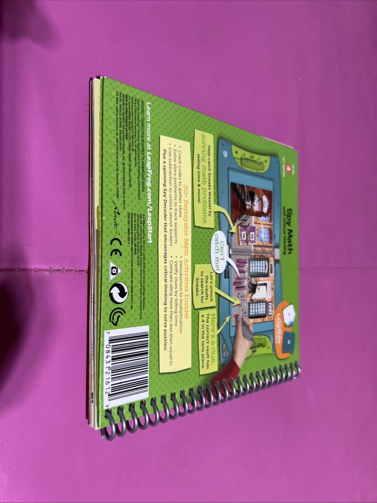LeapFrog Leap Start 1st Grade Book — SPY MATH with CRITICAL THINKING