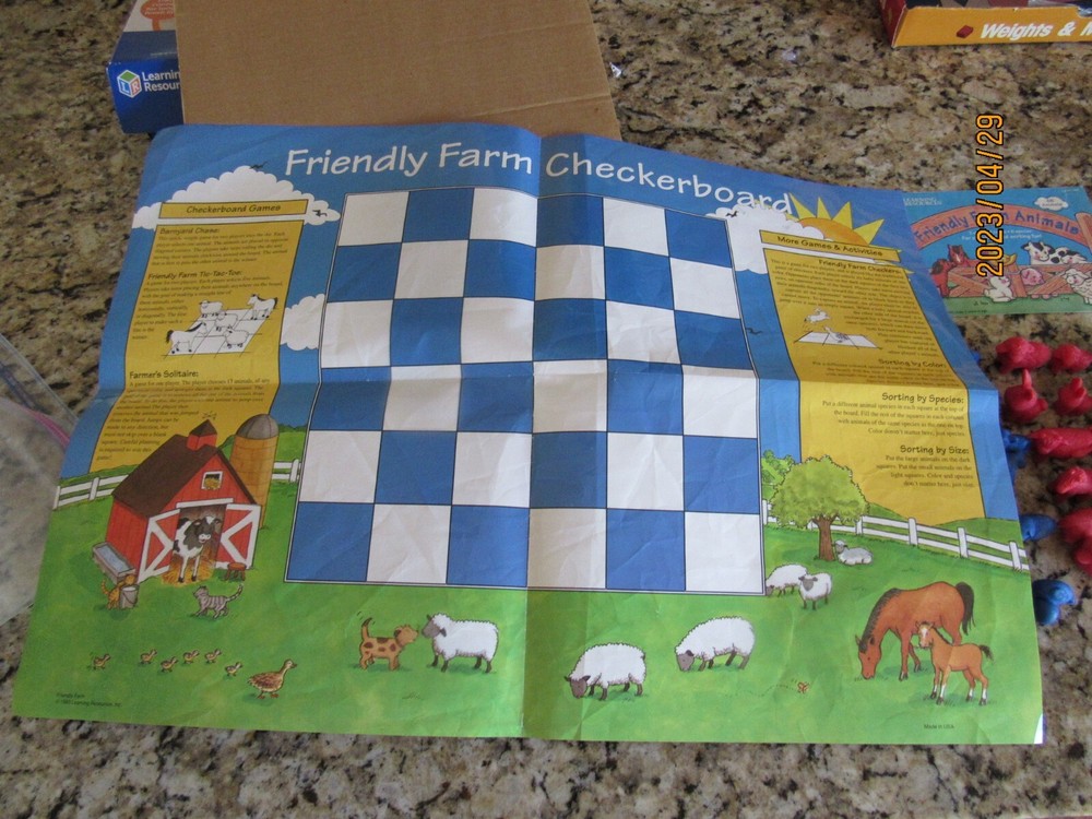 Lot 2 Learning Resources-Mini Motor Math-Friendly Farm Activity Sets-Games