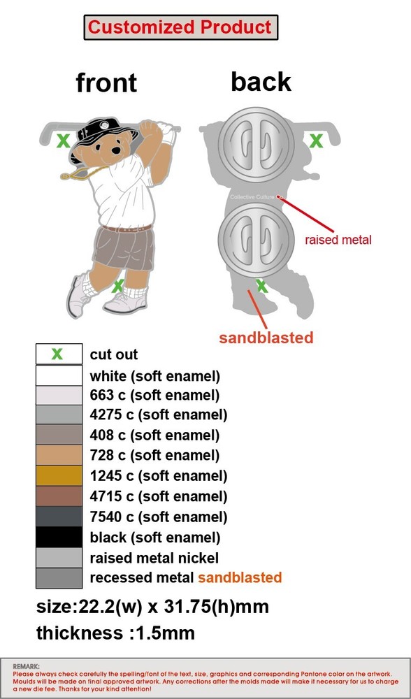 Bear Woods Enamel Pin