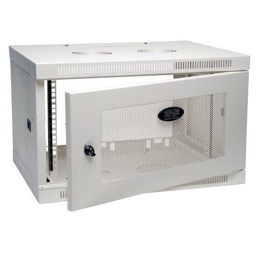 Tripp Lite 6U Wall Mountable Rack Enclosure Server Cabinet - White