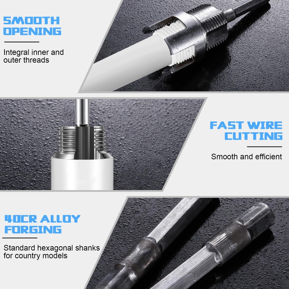 Pipe Thread Cutting Tool Integrated Internal & External Pipe Threading Tool E...