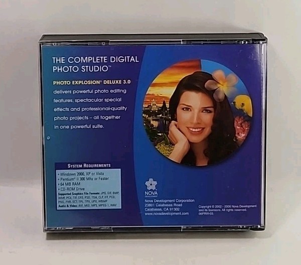 Photo Explosion Deluxe Version 3 PC CD-ROM for Windows XP/Vista 5906