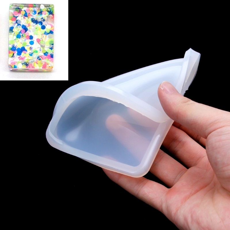 Storage Tray Mold Simple Rectangle Shape Tray Mold for DIY Plate Coaster