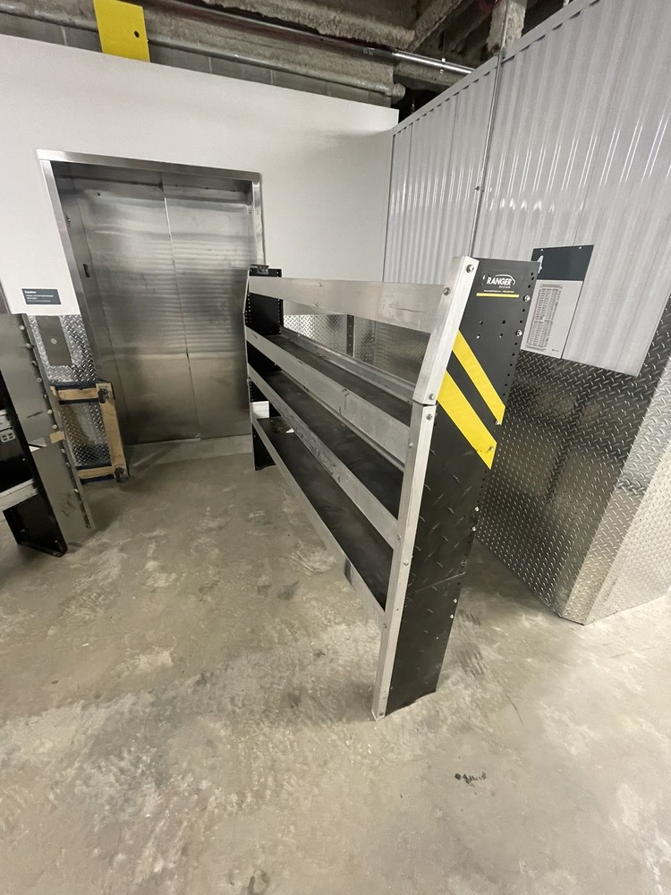 2 used cargo van shelves