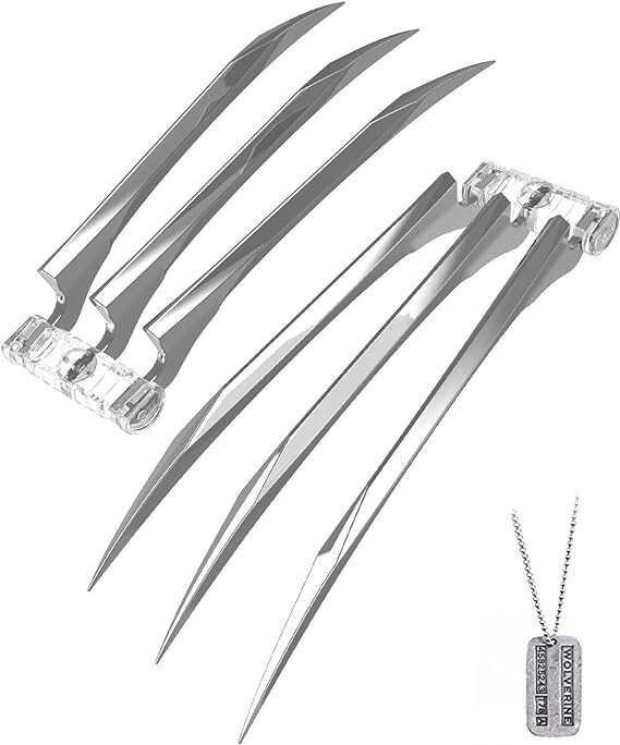 One Pair of Stainless Cosplay Steel Wolverine Claws