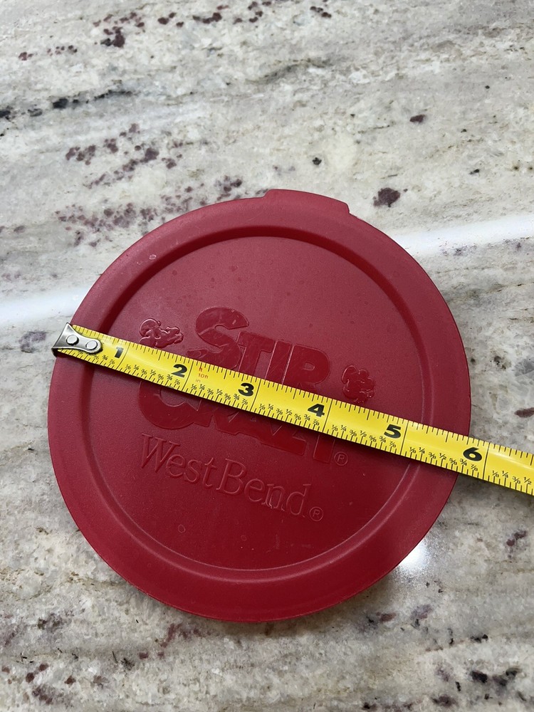 West Bend Stir Crazy 82505 Popcorn Popper RED PLASTIC LID Replacement Part