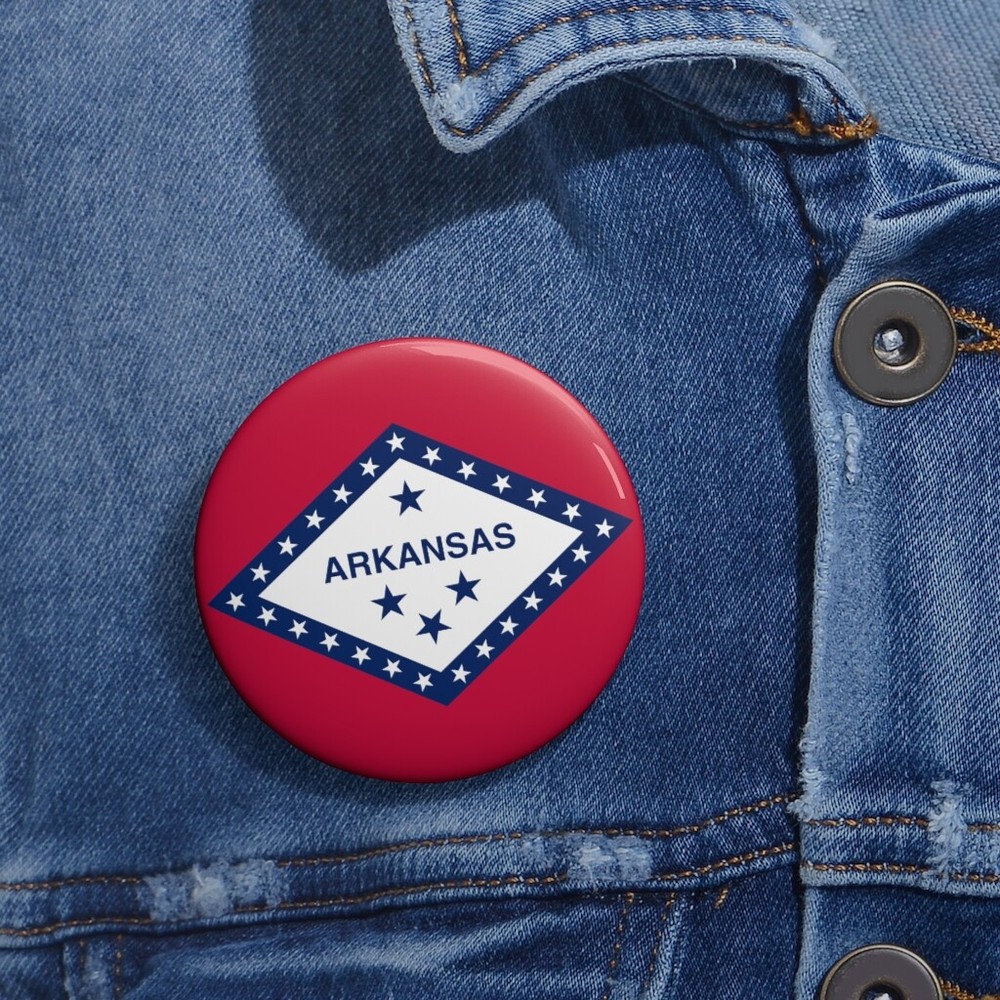 Official State of Arkansas Flag Button
