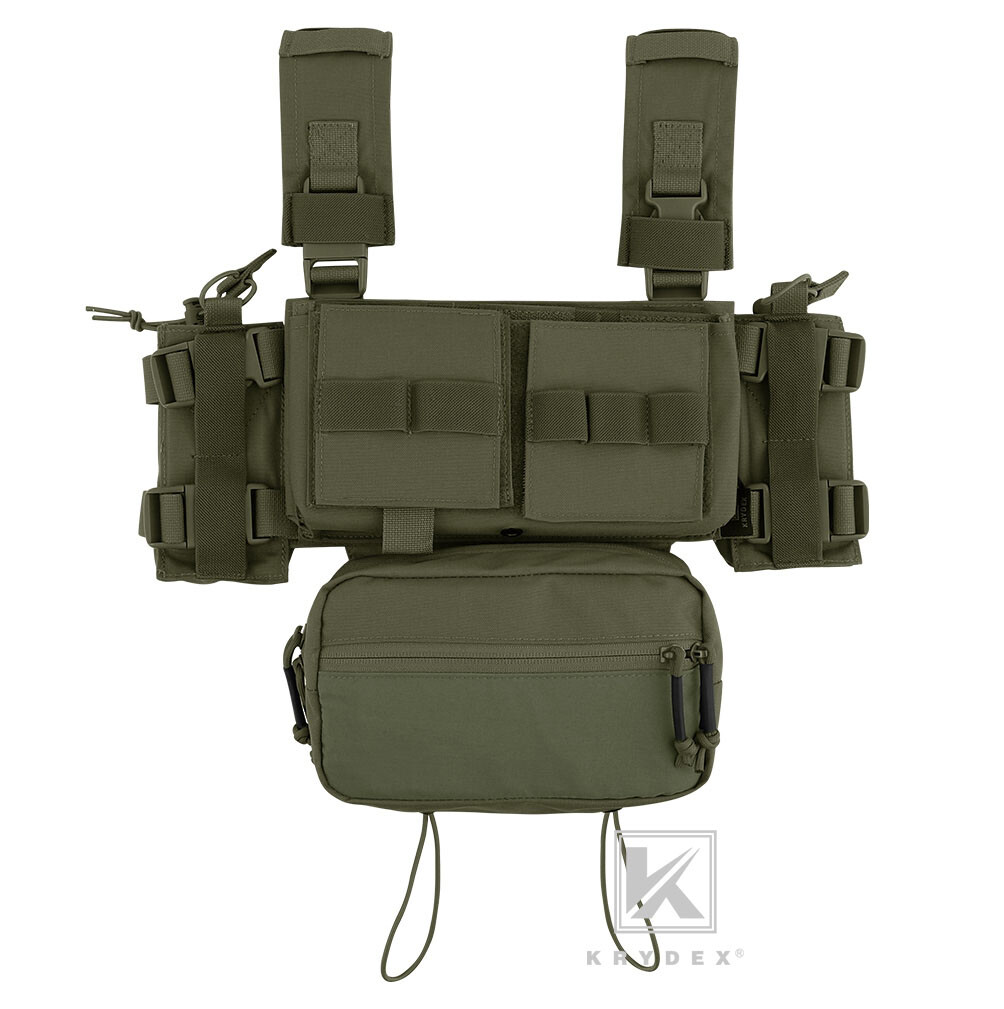 KRYDEX MK3 Micro Fight Chassis Chest Rig Modular Tactical Carrier with Mag Pouch