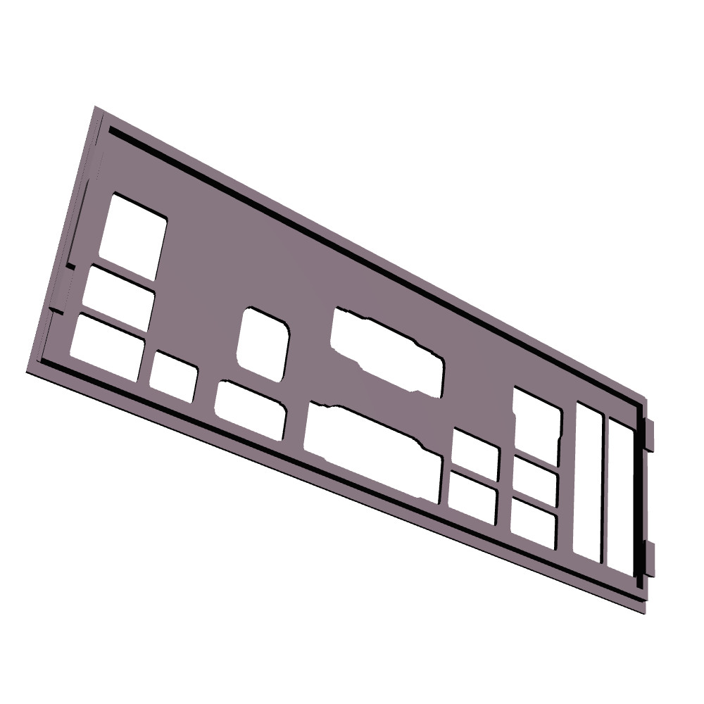 Asus Z87-A I/O Shield, 3D Printed, IO Backplate