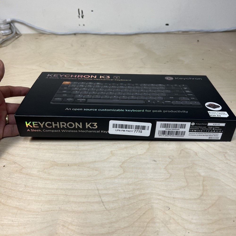 Keychron K3, Version 3,Brown Switch, Wireless Bluetooth/Wired