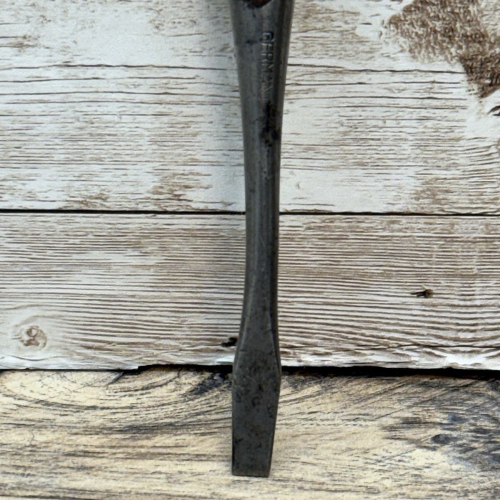 Antique Screwdriver 6" Perfect Wood Handle Old Split Tool Marked GERMANY