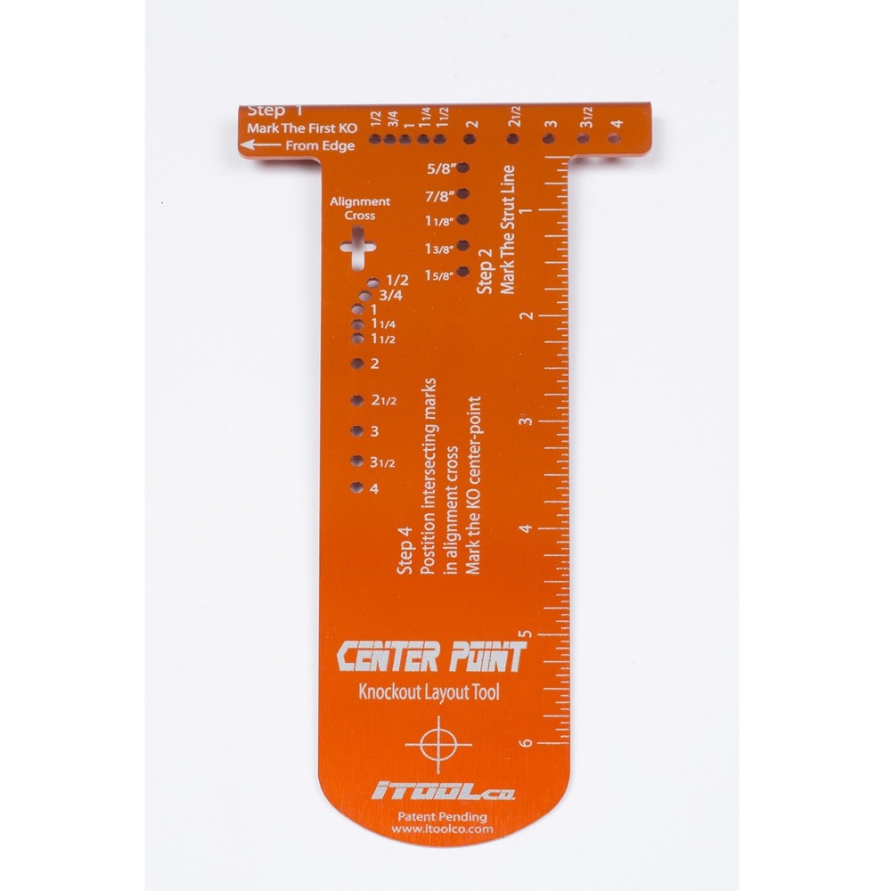 iTOOLco CP02 Center Point Knockout Layout Tool 5 Pack CP02