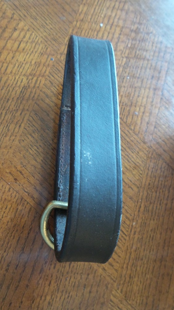 1" Leather Martingale Loop w/ Brass Hardware