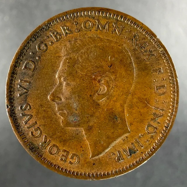 1944 Great Britain Farthing George VI Wren Reverse