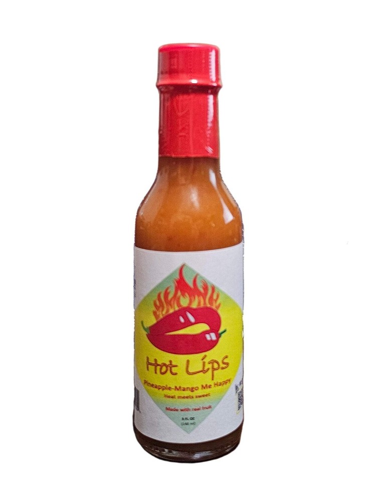 Hot Lips Pineapple Mango Me Happy Hot Sauce