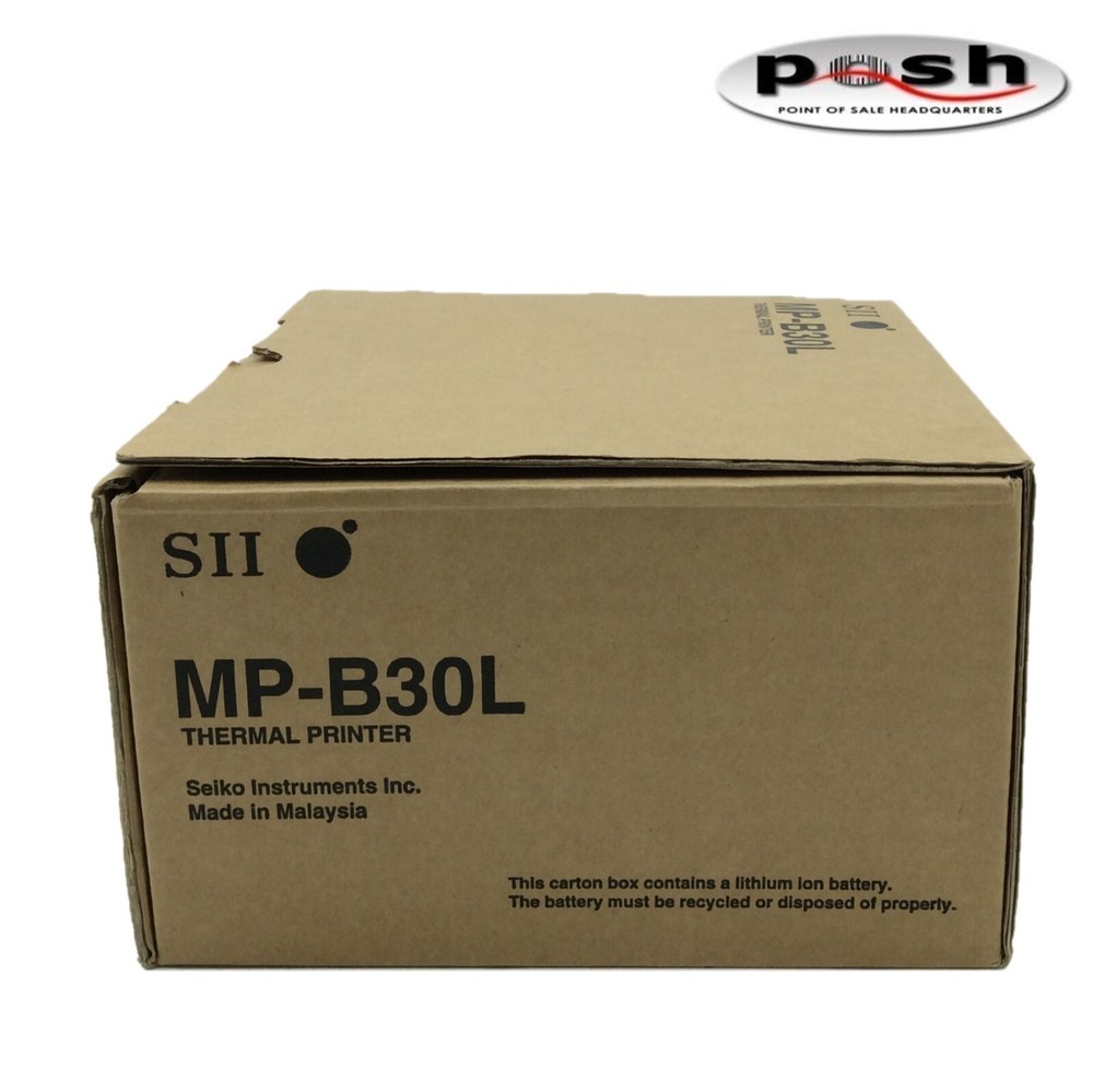 Seiko SII MP-B30L 3" Portable Bluetooth Wireless Thermal Printer IOS Compatible