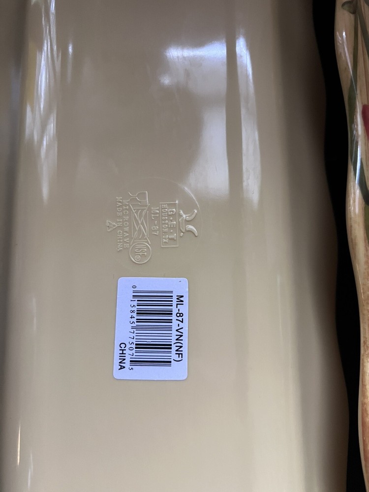 Lot Of 2 Beautiful Ceramic/Porcelain Rectangular Trays