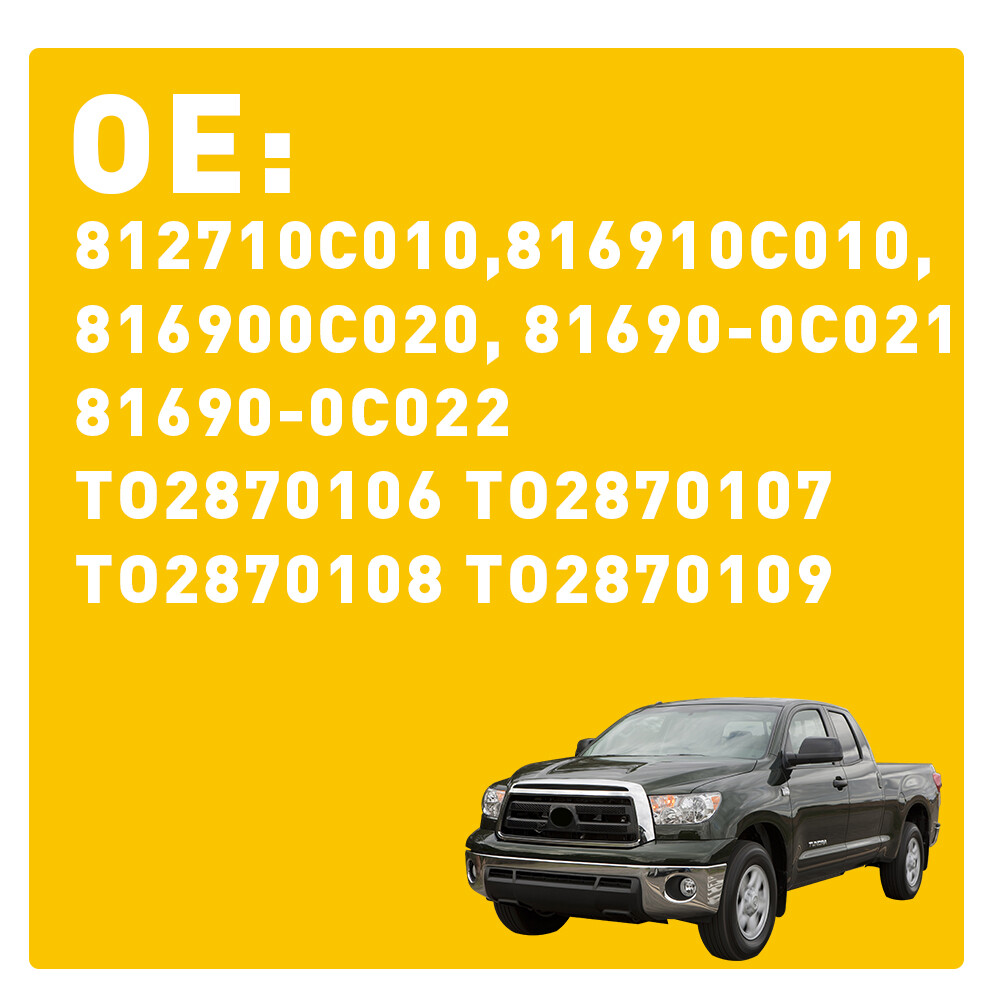 Pair LED White License Plate Number Lights For 2005-2015 Toyota Tacoma, Tundra