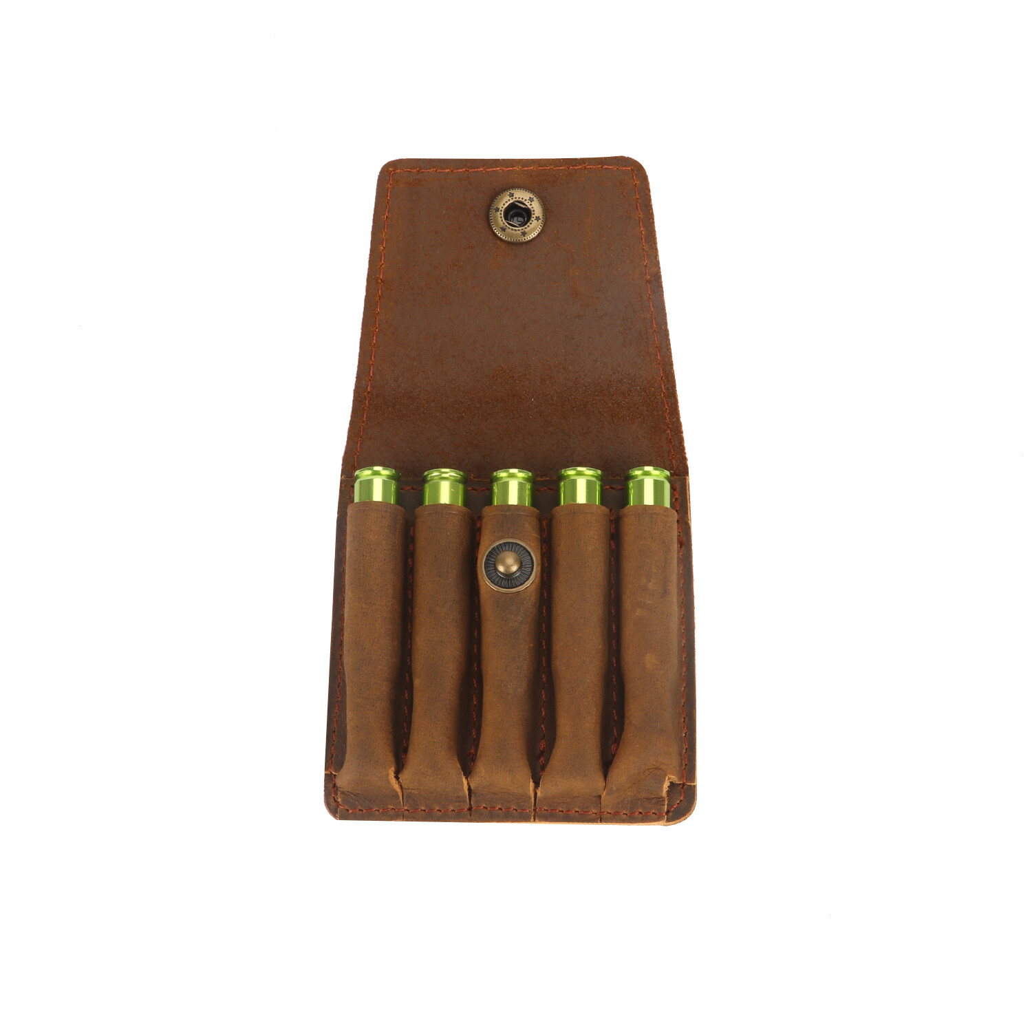 TOURBON Leather Rifle Bullets Ammo Belt Holder Pouch Cartridge Shell Wallet US