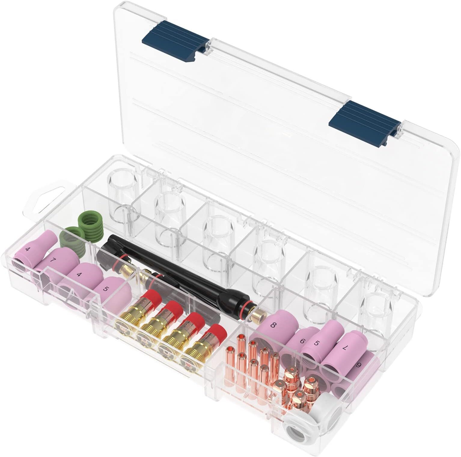 49pcs TIG Torch Accessories consumables for WP-17 WP-18 WP-26 TIG Welding Torch