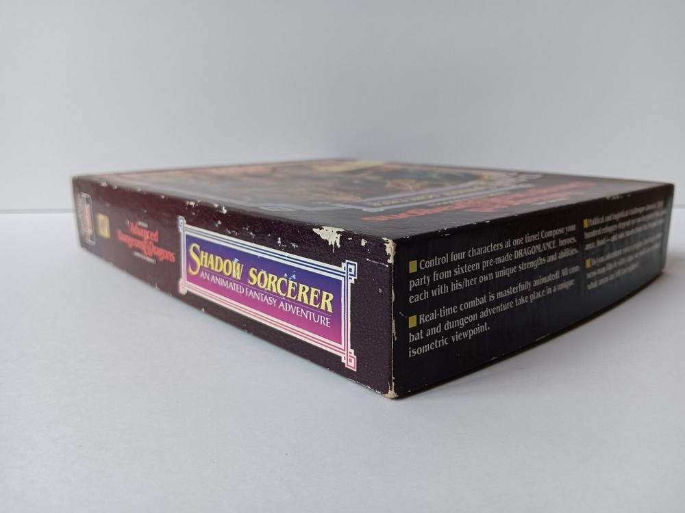 Amiga Advanced Dungeons & Dragons Shadow Sorcerer Computer Software Tested/Works