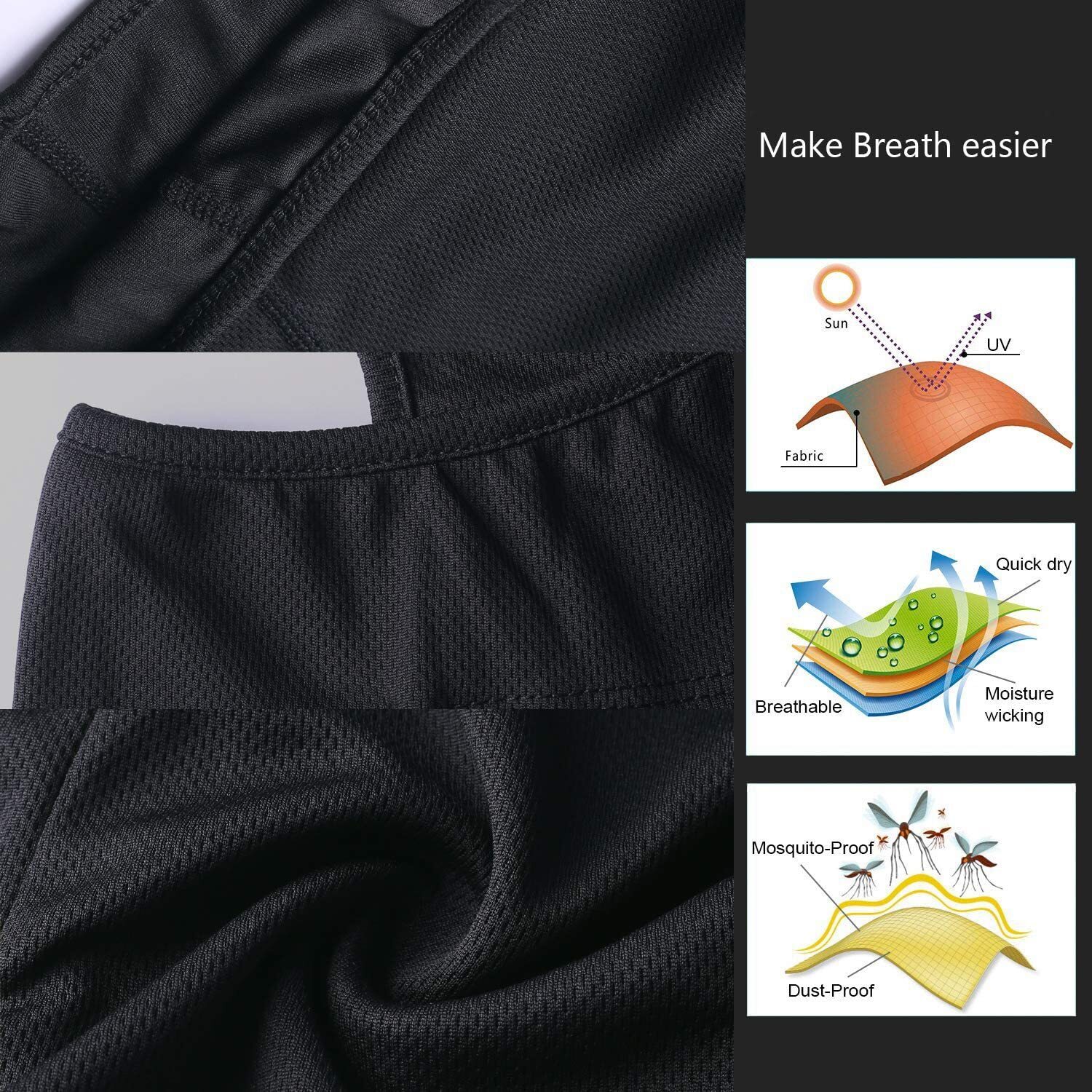 Balaclava Face Mask UV Protection Ski Sun Hood Tactical Full Masks for Men Women