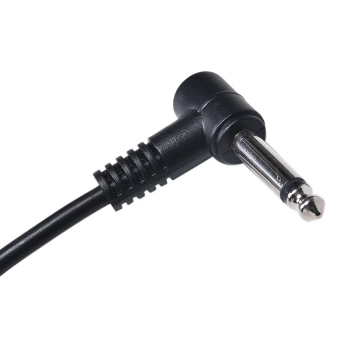 Electric Patch Cord Guitar Amplifier Amp Cable 10FT Right Angle Connector 2-PACK