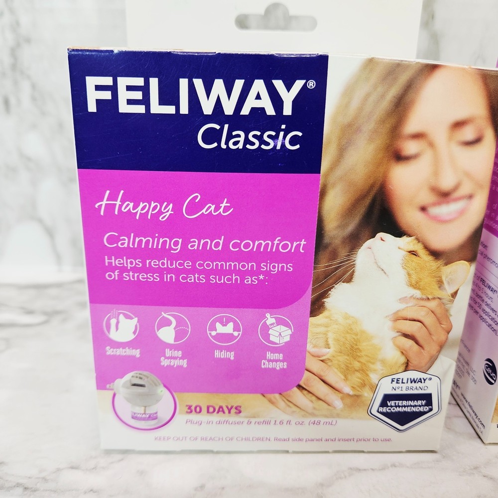 FELIWAY Classic Cat Calming Plug In Pheromone Diffuser 30 Day 48 ml & 1 Spray