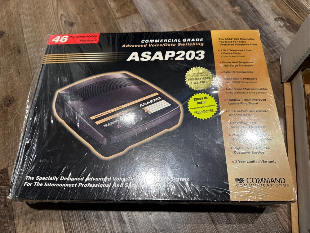 Command Communications ASAP203 Advanced Voice/ Data Switching Commercial Grade